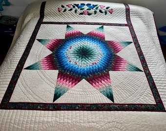 New Amish Quilt For Sale Radiant Star Amish King Quilt Amish Queen Quilt