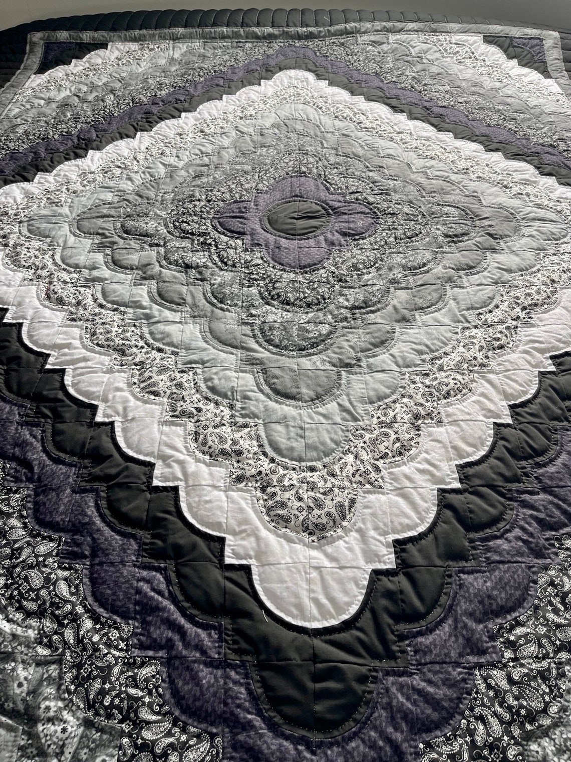 New Amish Quilt for Sale Oceans Waves Amish King Quilt Amish Etsy