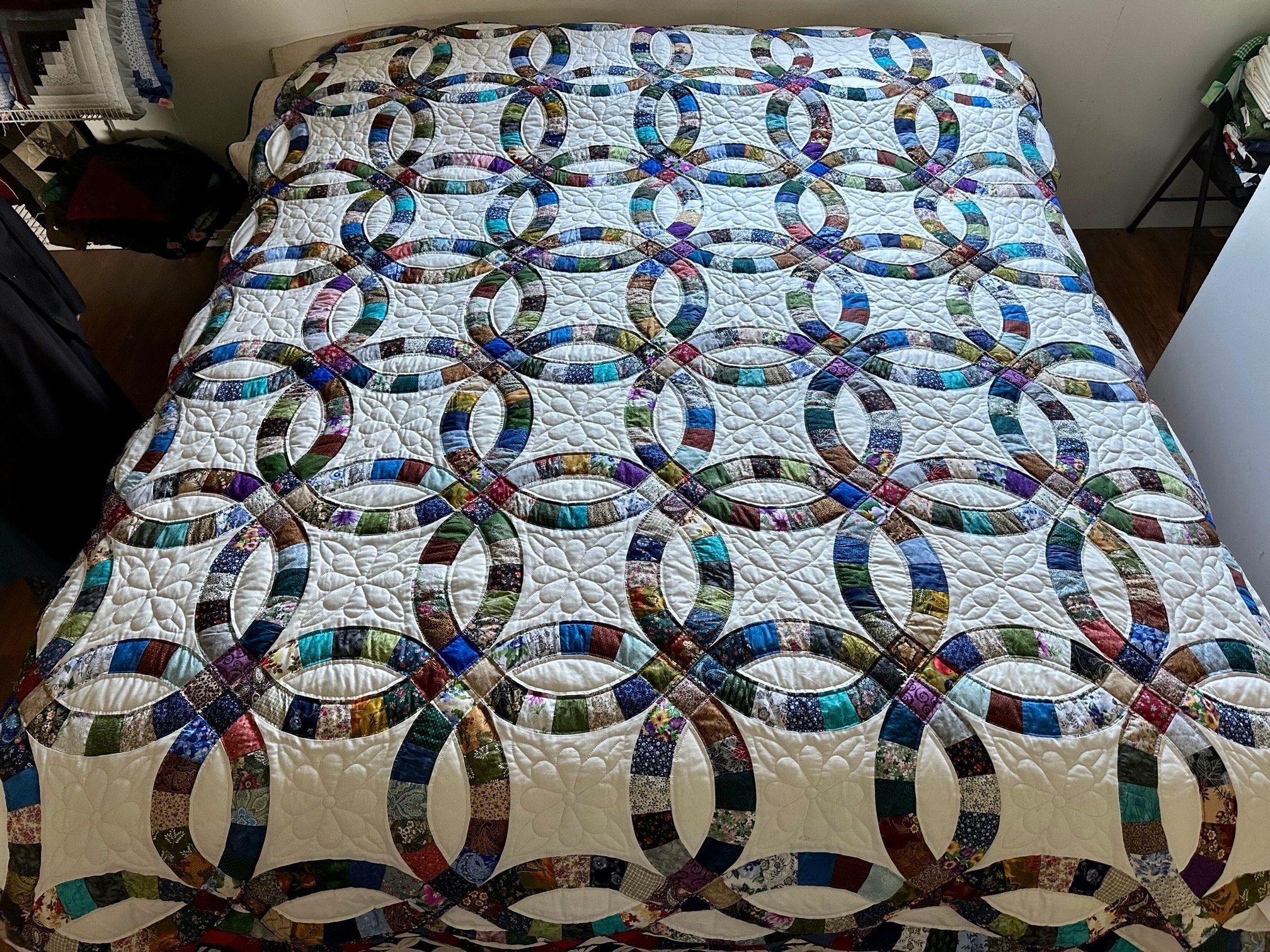 Double Wedding Ring Quilts — The Quilt Surrounded by Myths – Quilts, Quips,  and other Nearsighted Adventures
