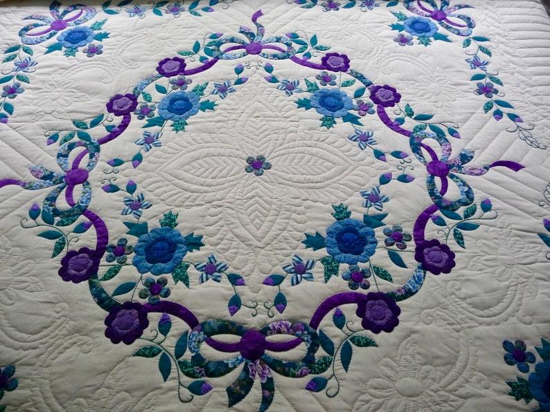 Amish Quilt for Sale Amish Applique Country Garden New Amish Etsy