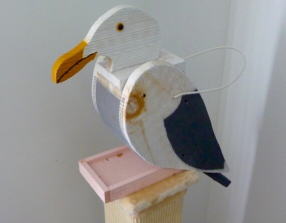Bird Feeder Amish Made Seagull Etsy
