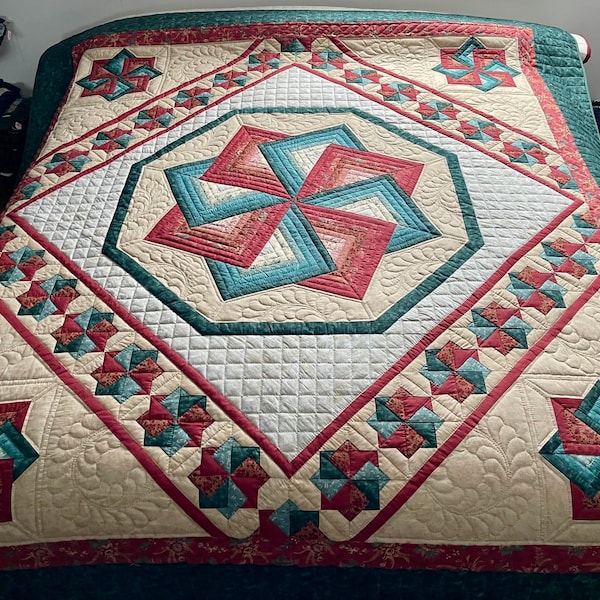 Spinning Star Quilt Pattern Etsy