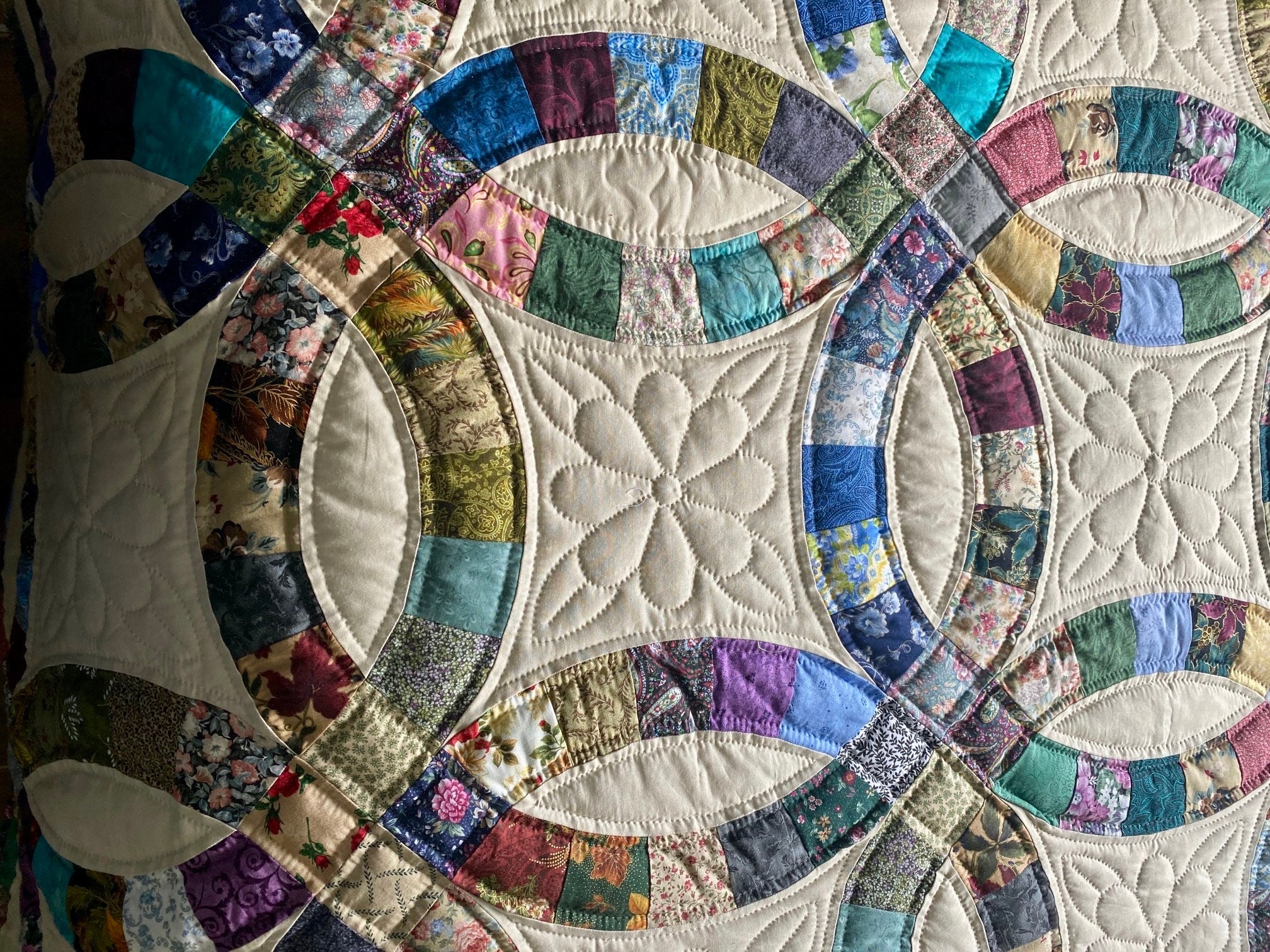 Amish Quilt for Sale Double Wedding Ring Amish Quilt New Amish Etsy