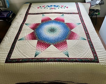 New Amish Quilt For Sale Radiant Star Amish King Quilt Amish Queen Quilt