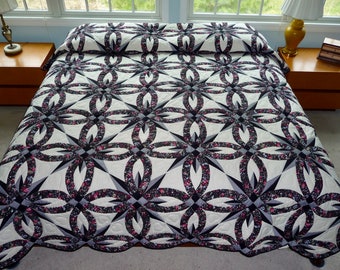 Amish Quilt for Sale Wedding Star Double Wedding Ring Amish Queen Quilt