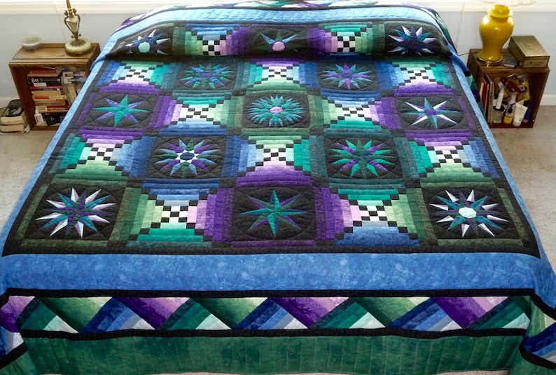 Amish Quilt for Sale Moonglow Amish King Quilt Etsy