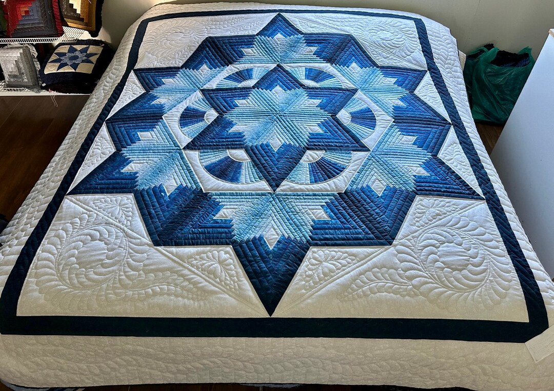 Amish Quilt for Sale Chrysalis Star New Amish King Quilt New Etsy