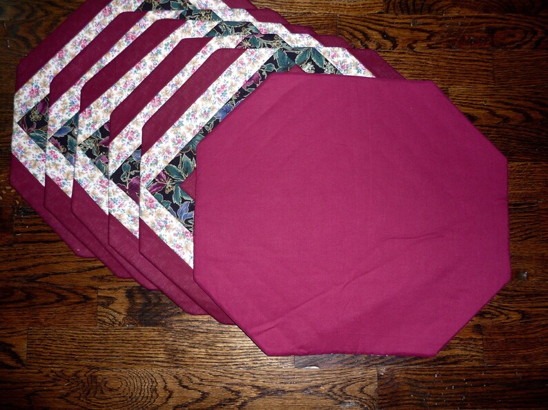 Set of SIX 6 Handmade Amish Placemats Etsy