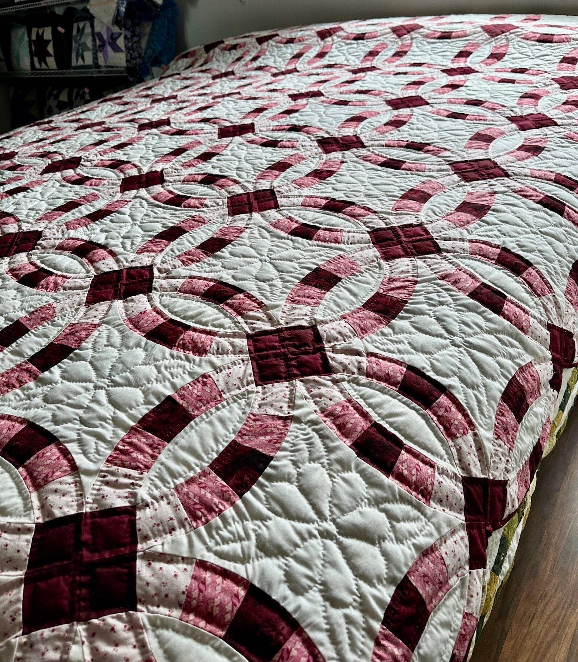 Amish Quilt for Sale Double Wedding Ring Amish Quilt New Amish King