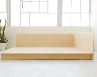 L-Shaped Daybed | Platform Daybed | Plywood Chaise Lounge | Made in LA | Twin bed