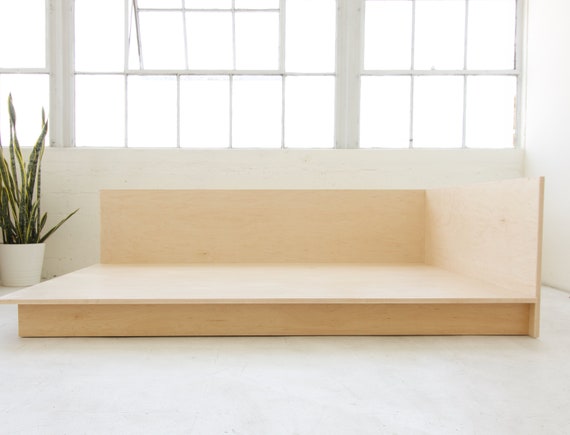L shaped Daybed Platform Daybed Plywood Chaise Lounge Made in LA