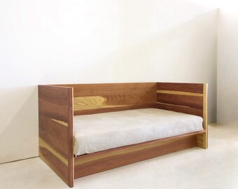 Modern Redwood Daybed | California Redwood Daybed | Solid wood daybed | Judd Inspired Daybed | Twin bed | Cradle daybed | Made in LA