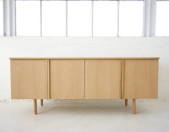 White 2024 oak credenza