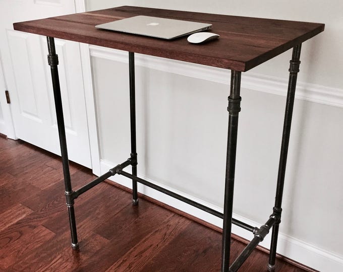 The WESLEY Reclaimed Wood Standing Desk Etsy