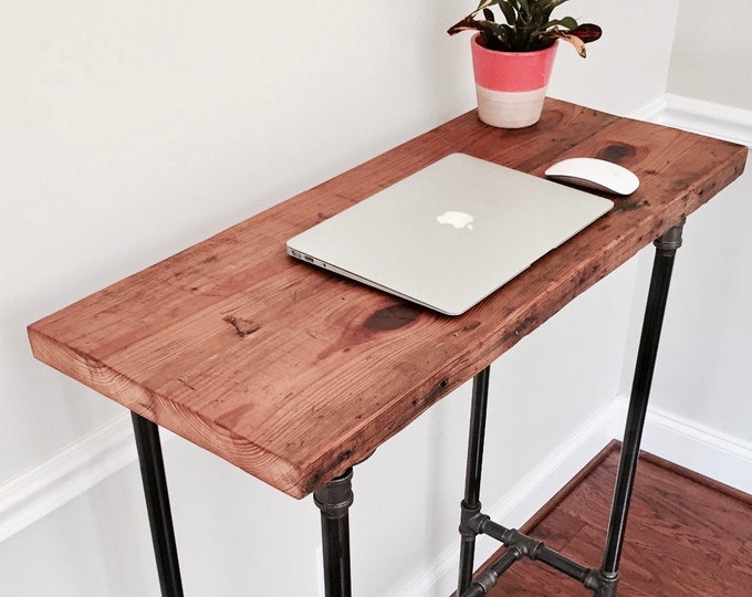 The EDISON Reclaimed Wood Standing Desk Etsy