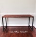 The WEBSTER Desk - Reclaimed Wood Desk - Reclaimed Wood & Steel Desk - Reclaimed Wood 