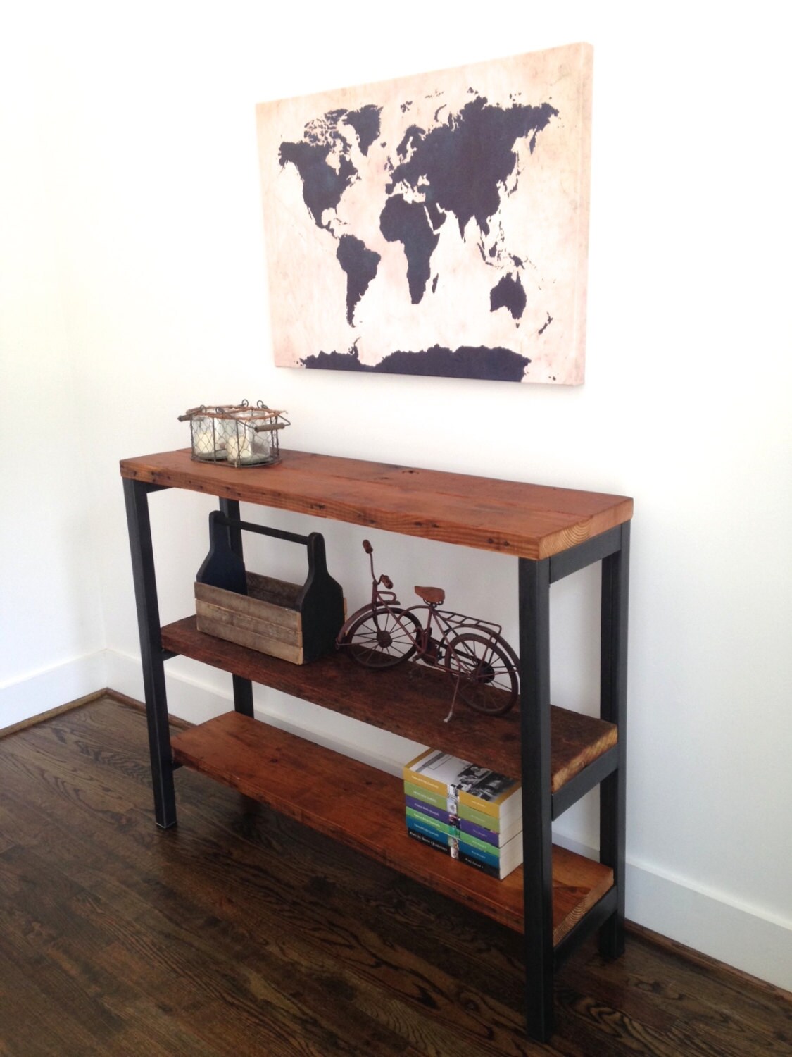 The MADISON Reclaimed Wood Bookshelf Etsy
