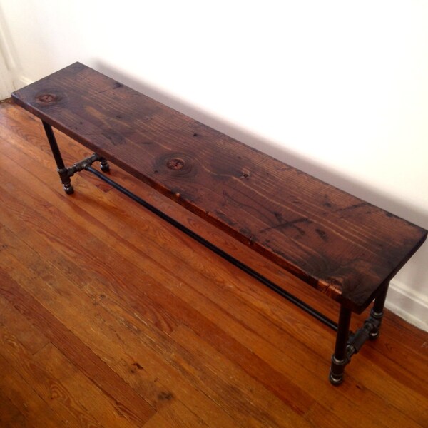 The BRIXTON Reclaimed Wood Bench