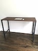 The CONNOR Reclaimed Wood Standing Desk - Reclaimed Black Walnut Desk 