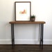 The FRYE Console Table - Reclaimed Wood & Pipe Console Table - Reclaimed Wood Console Table 