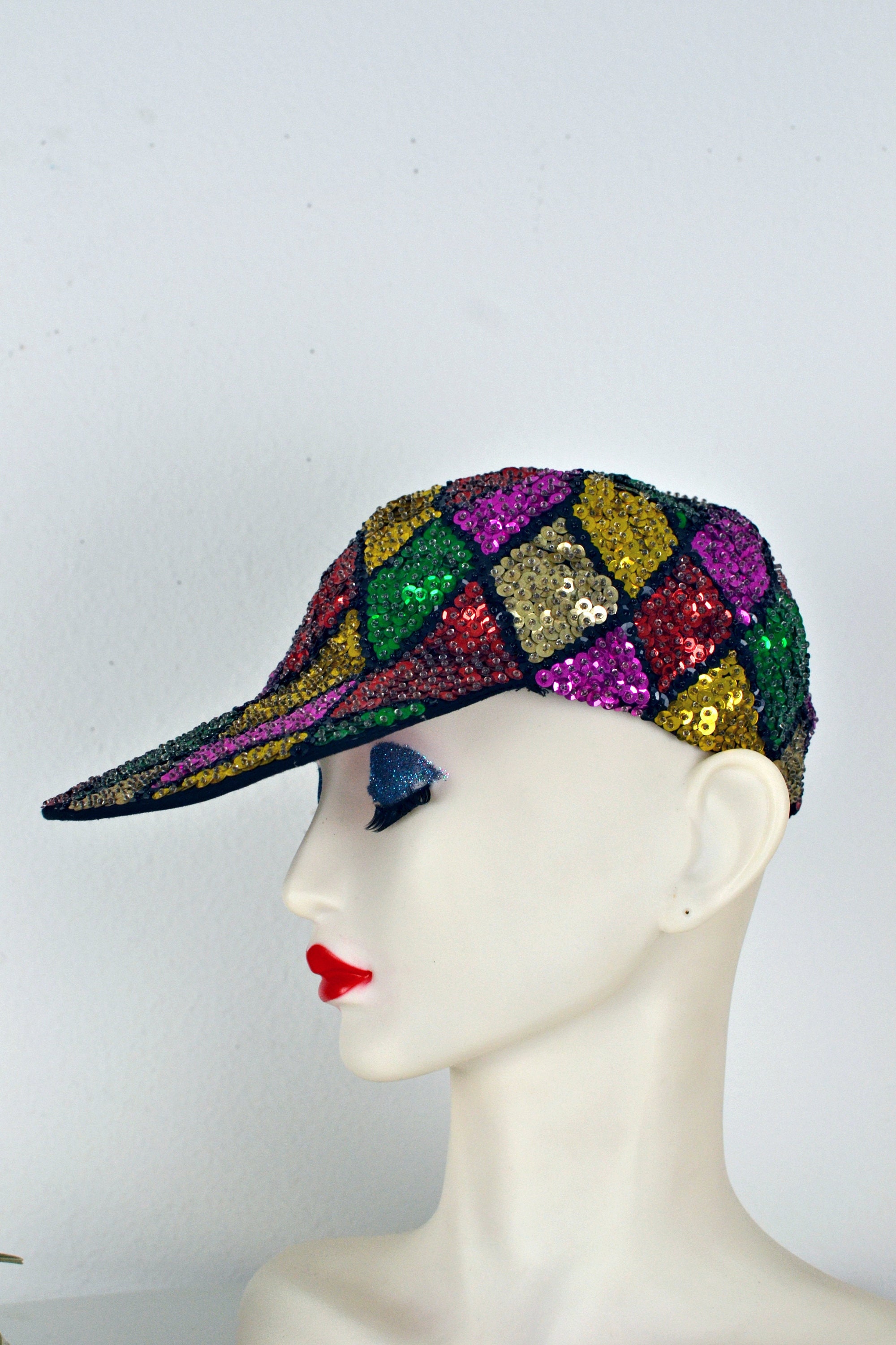 90s Sequin Hat - Etsy display picture 1