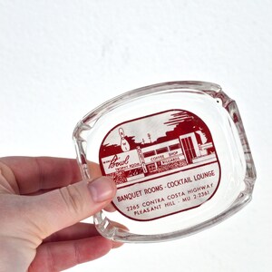 CHOOSE 1: Vintage 50s 60s 70s Mid Century Atomic Advertisement Glass Ashtrays Collection // Jump's Motel / Bingo / Cocktail Lounge / Bowling bowling