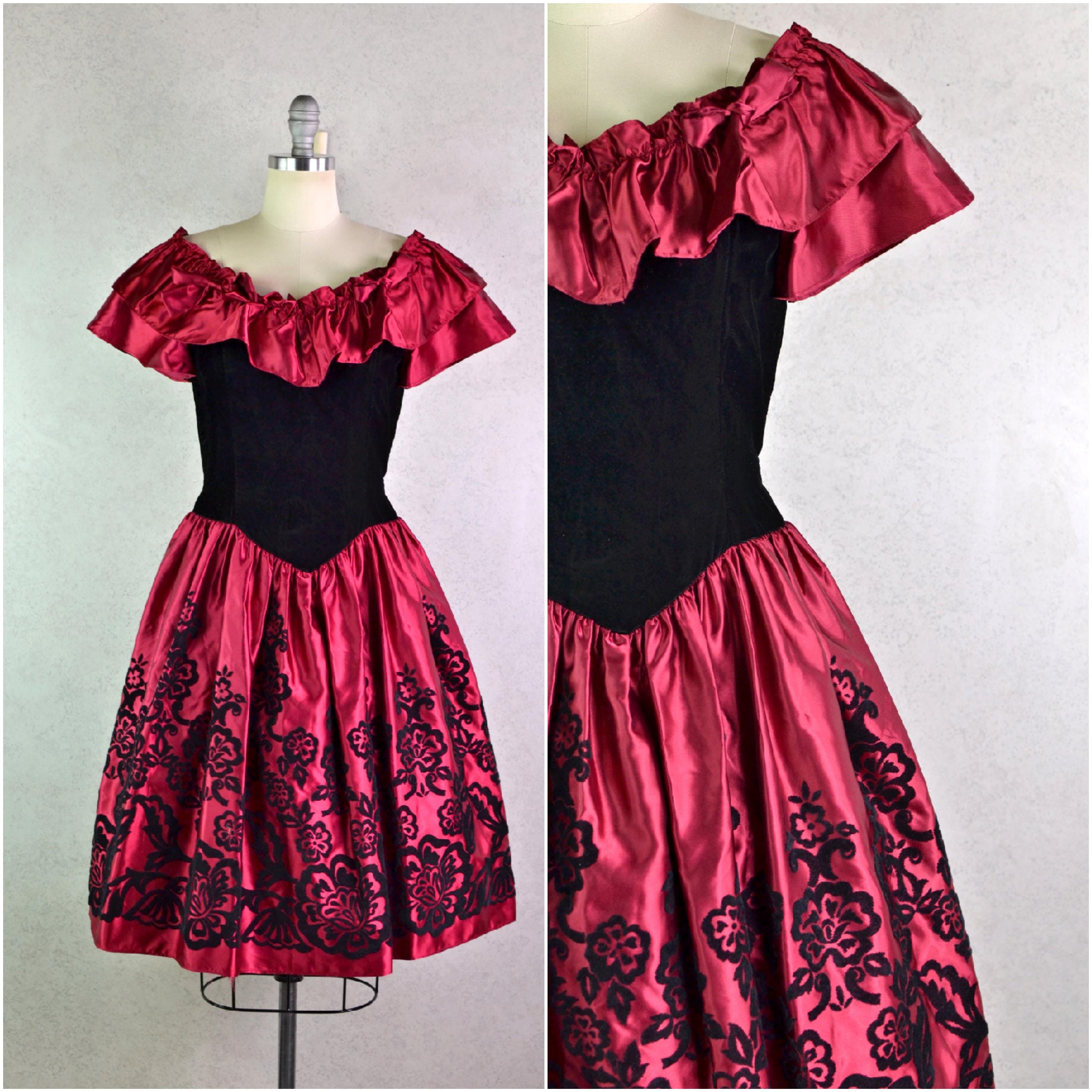 Frilly 80s Dress - Etsy Frilly 80s Dress - Etsy