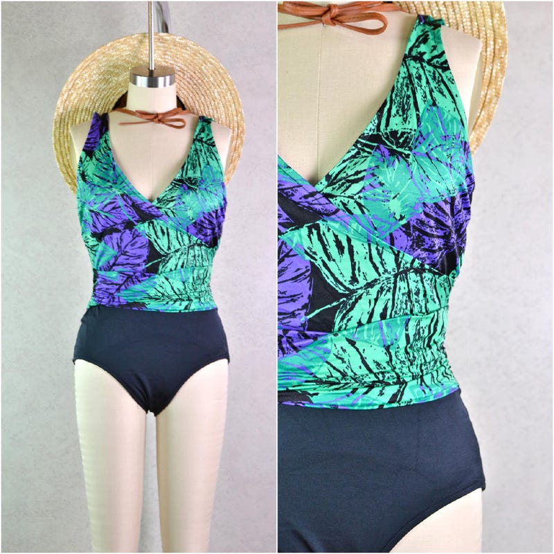 V-Neck Textured Swimsuit