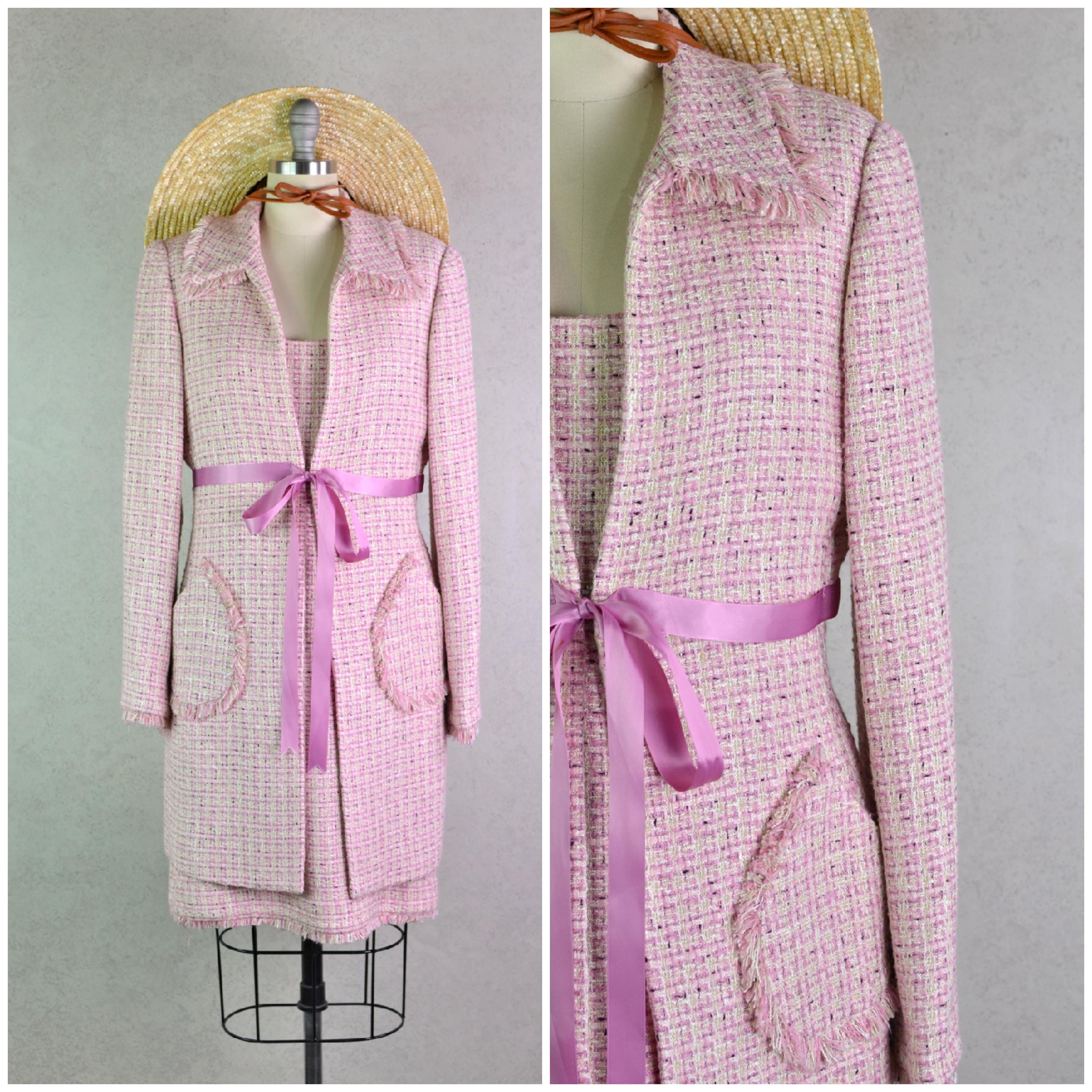 ルミニョン Papillon tweed fringe jacket ピンク ルミニョン Papillon tweed fringe jacket ピンク Women's Pink