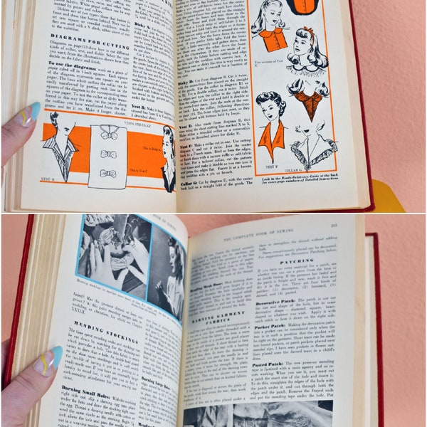 Vintage 50s Hardcover Book The Complete Book of Sewing by Constance Talbot Copyright 1943 Revised 1955 The Greystone Press New York 13 NY