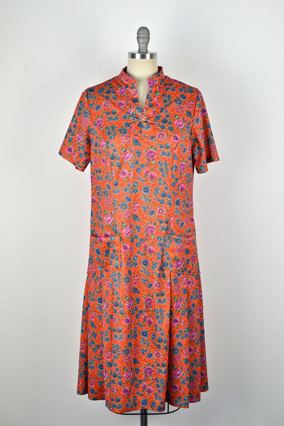 Women's Vintage 60s 70s Montgomery Ward Bright Or… - image 2