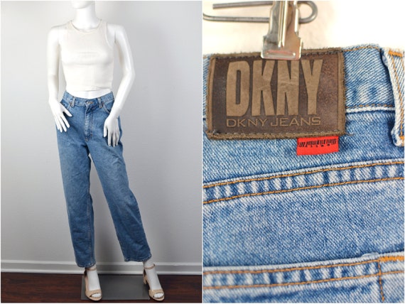 Women's Vintage 90s Y2K DKNY High Rise Waist Medi… - image 1