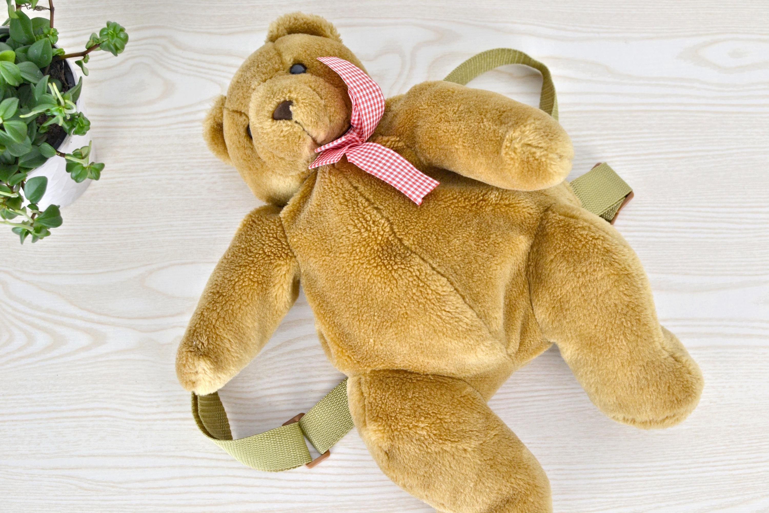 Vintage teddy bear backpack - Etsy 日本