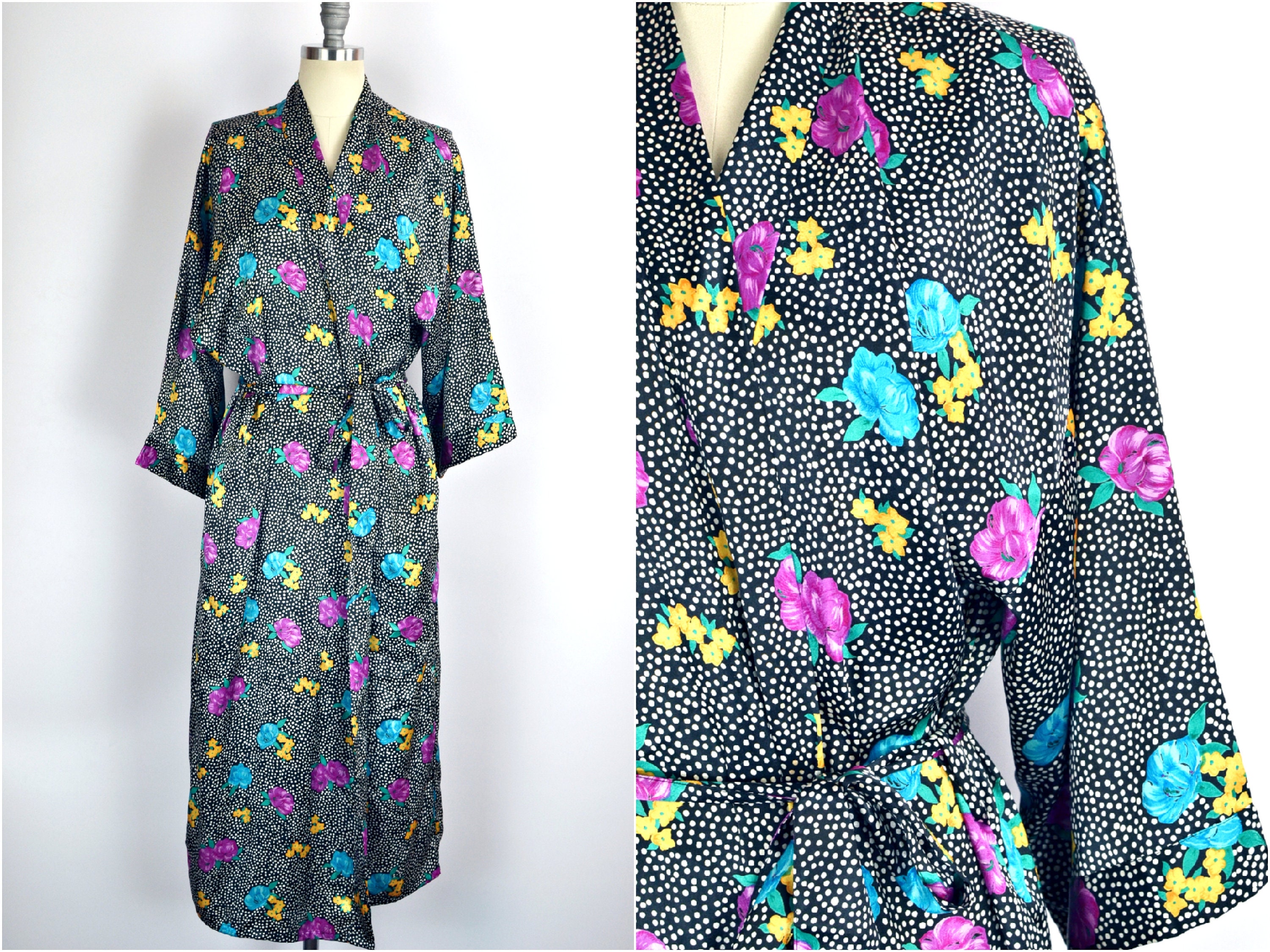 100 % Silk Morning Dressing Gown Woman, Birthday Gift ,luxury Loungewear,  Silk Kimono Nightdress, ,silk Kimono Robe , - Etsy
