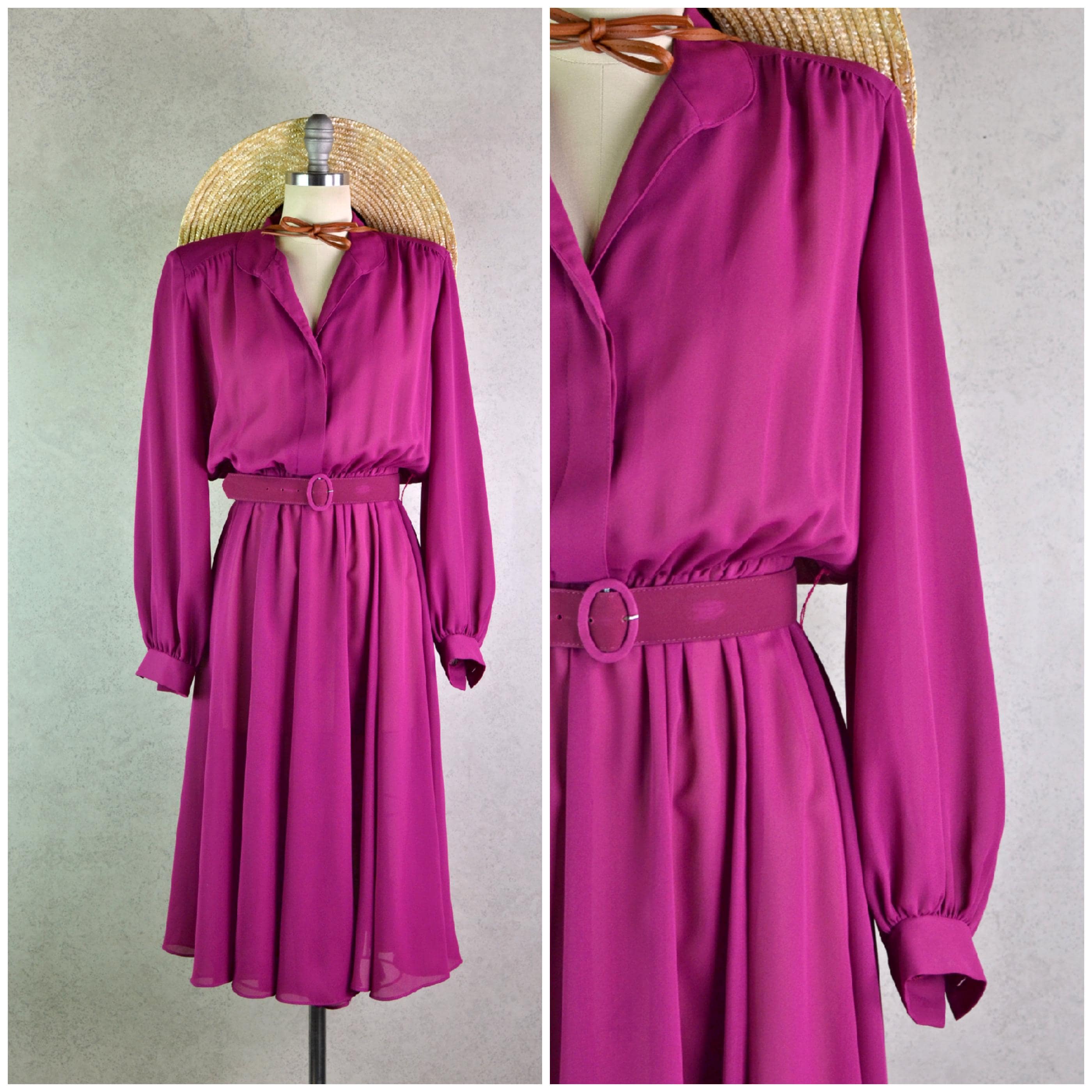 Sheer Pink Shirt Dress - Etsy
