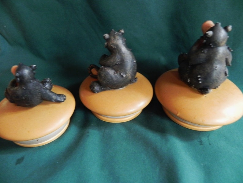 Honour Bear Canister Set 3 Beehive Etsy