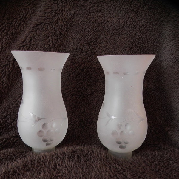 Glass Etched Hurricane Shades Etsy
