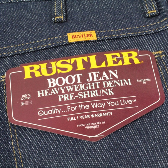 Vintage New With Tags - Rustler Boot Jeans - 1980… - image 4