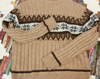 High Sierra Oatmeal Snowflake Sweater