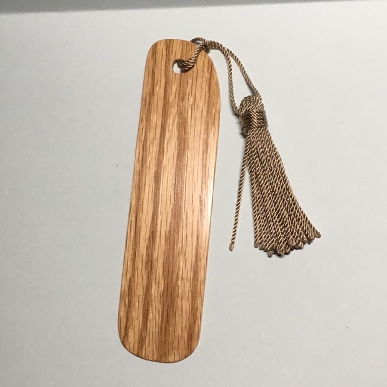 Oak Wood Bookmark Handmade Wooden by Cufflinked Etsy