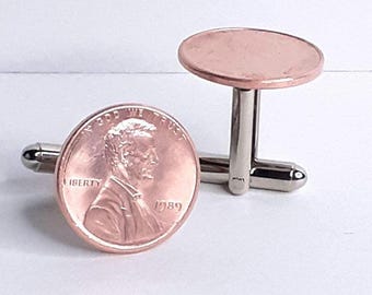 1965-2022 Penny Cufflinks by Cufflinked
