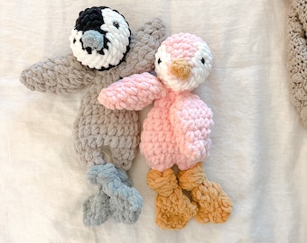 Miniaturowy pingwinek | Szydełkowa zabawka | Prezent na pierwsze urodziny | Zabawka pingwin dla dzieci | Pomysły na prezent do wielkanocnego koszyka