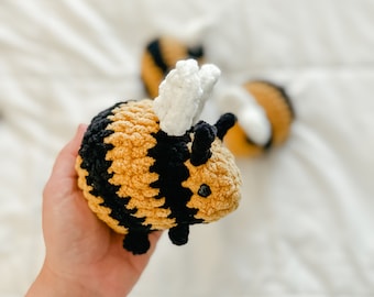 Ready to Ship Bumblebee Plush | Crochet Bee Toy | Bumblbee Toy | Summer Gift for Kids | Crochet Bumblebee Toy | Chubby Bee