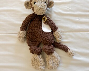 Przytulacz-Małpka na Szydełku | Pluszowa Małpka | Prezent dla Maluszka