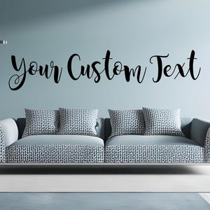 Custom Cursive Wood Word Sign: Magnolia Sky Font, Wall Decor