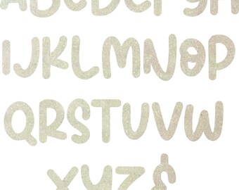 Paintable MDF Wood Letters, Shadow Beamer Font, DIY Craft