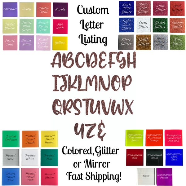 Mirror Letters - Etsy