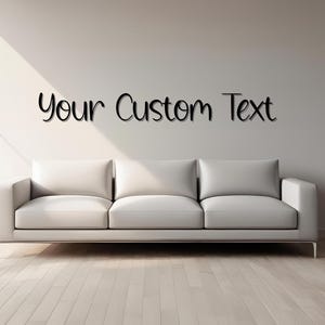 Custom Acrylic Word Sign: Snowyland Font, Personalized Wall Decor