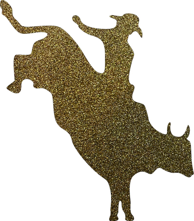 Cowboy Riding Bull Shape: Unfinished Wood or Acrylic Cutout - Etsy