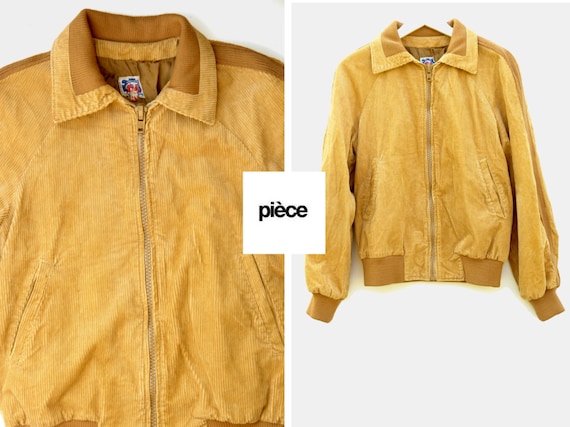 Vintage corduroy bomber butterscotch slouchy overs